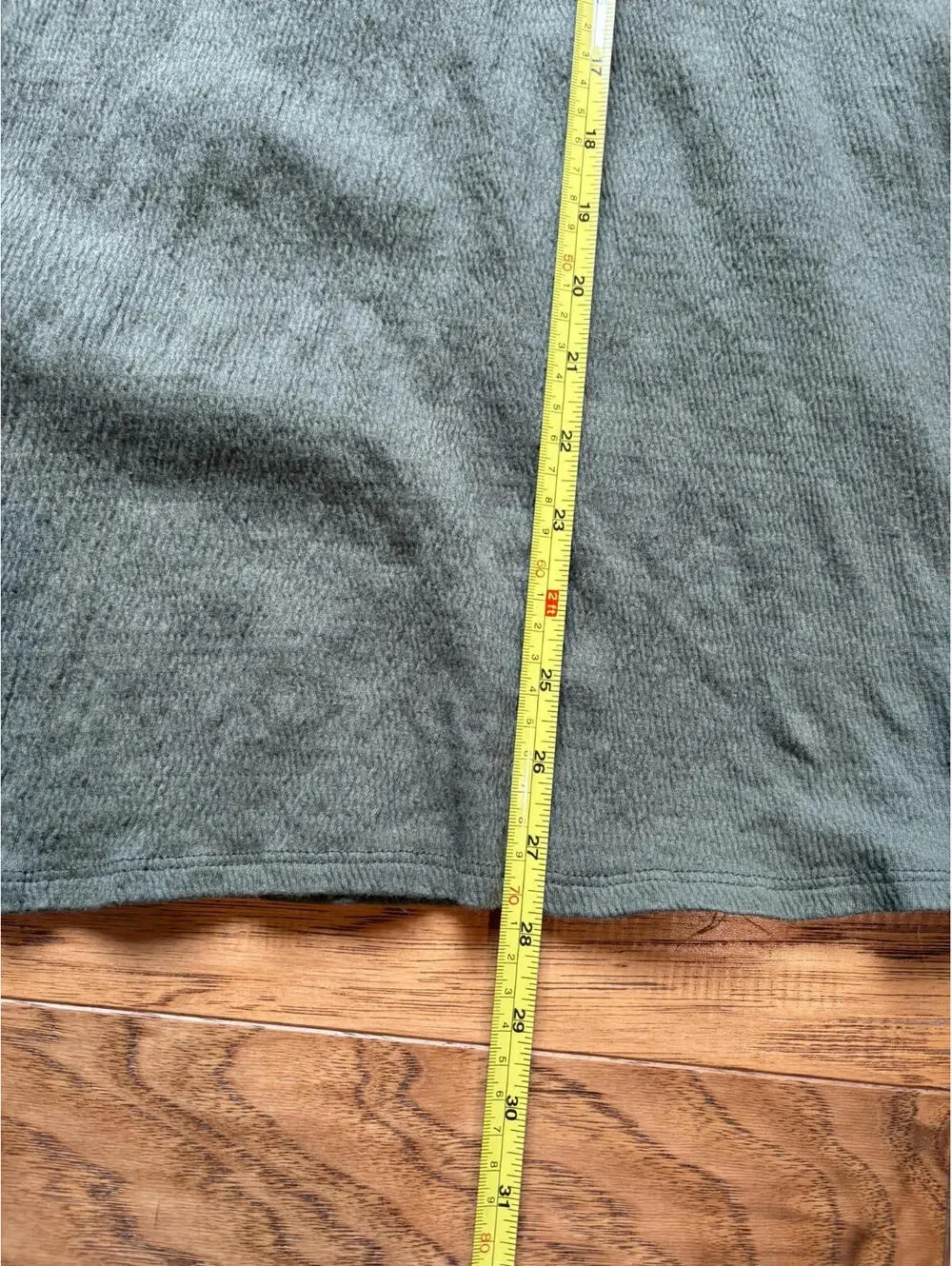 Catherines Size 3X Textured Square Neck Batwing Sleeve Top Green Cotton Blend - Picture 8 of 8